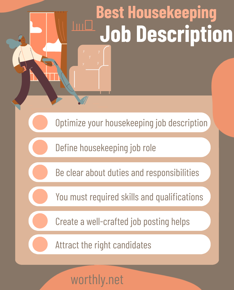 Infographic how to create best housekeeping job description