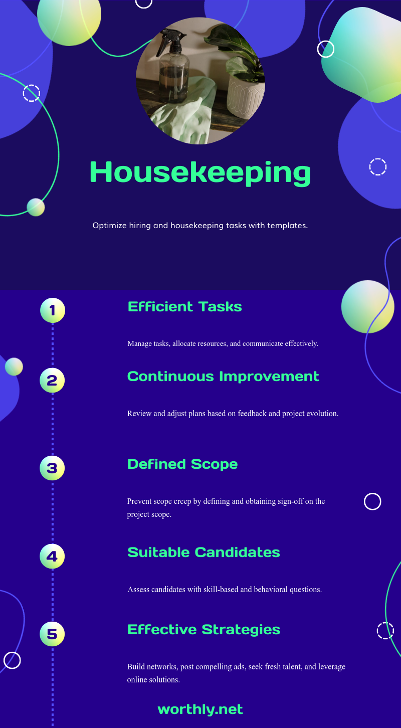 housekeeping infographic